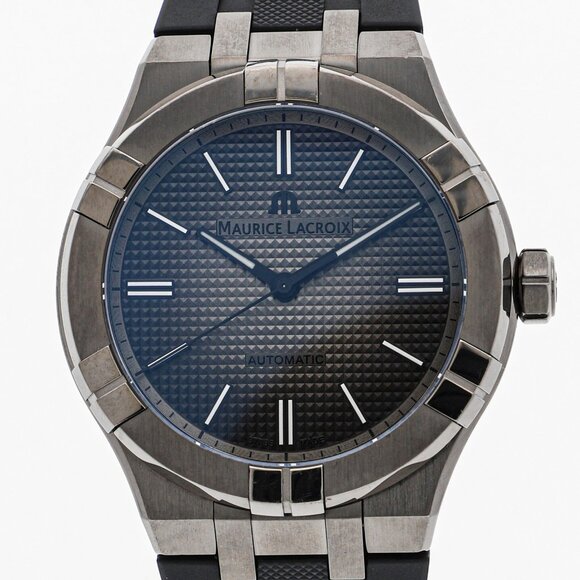 MAURICE LACROIX AI6008-PVB00-330-2 icon Gunmetal gray SS AT - Picture 1 of 8